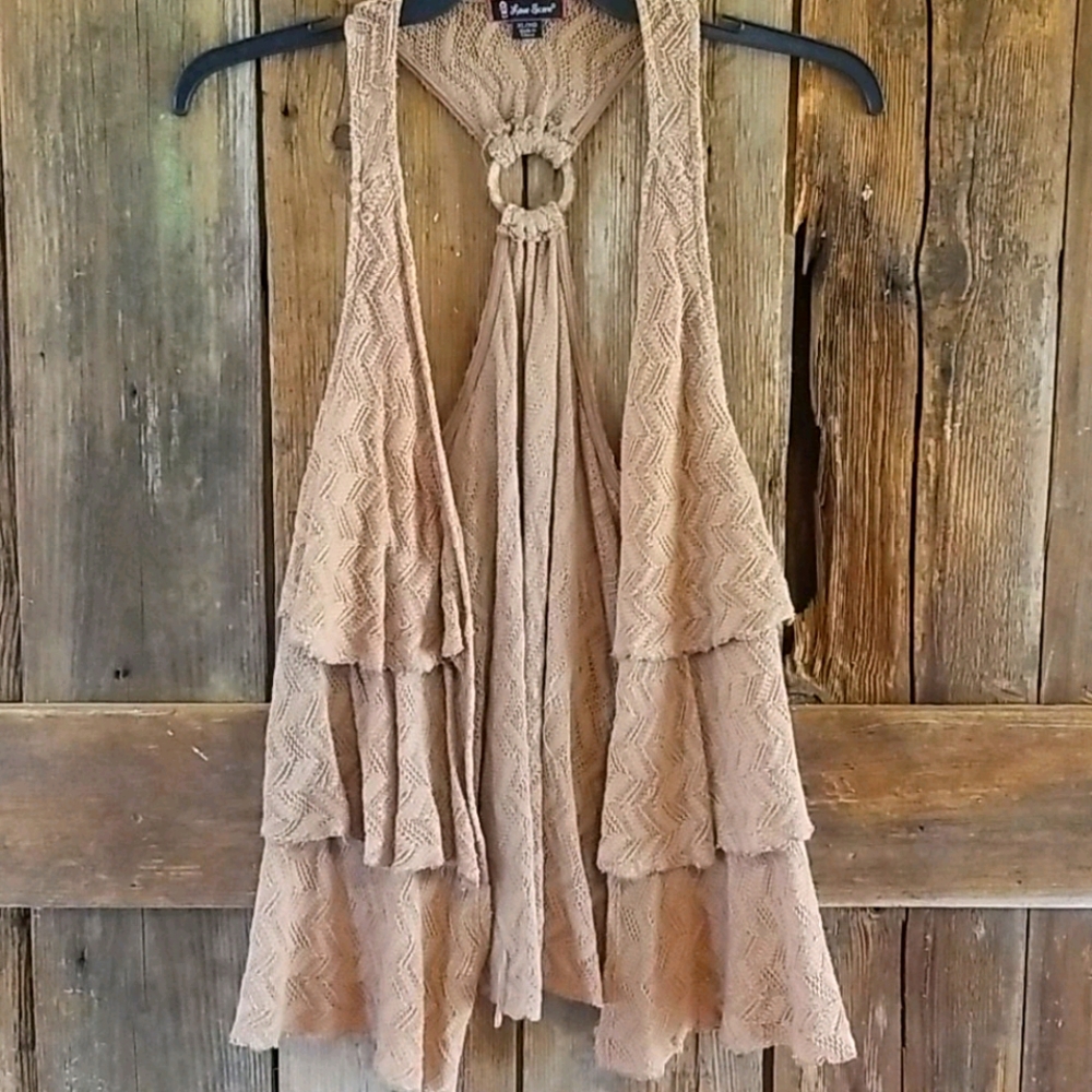 Boho tiered vest